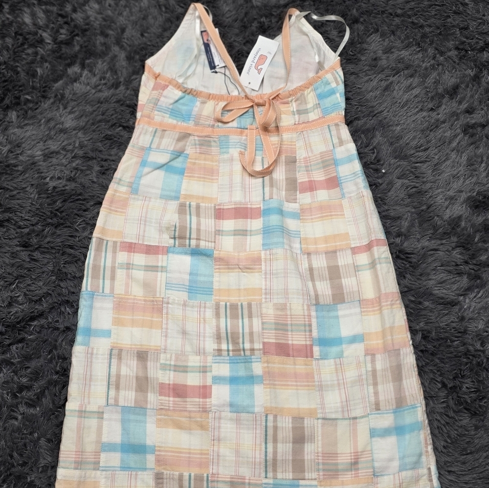 Vineyard Vines. Patchwork Madras Halter Dress. Size 2. NWT - Picture 4 of 5